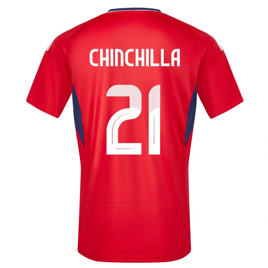 Hombre Fútbol Camiseta Costa Rica Viviana Chinchilla #21 Rojo 1ª Equipación 24-26 Perú