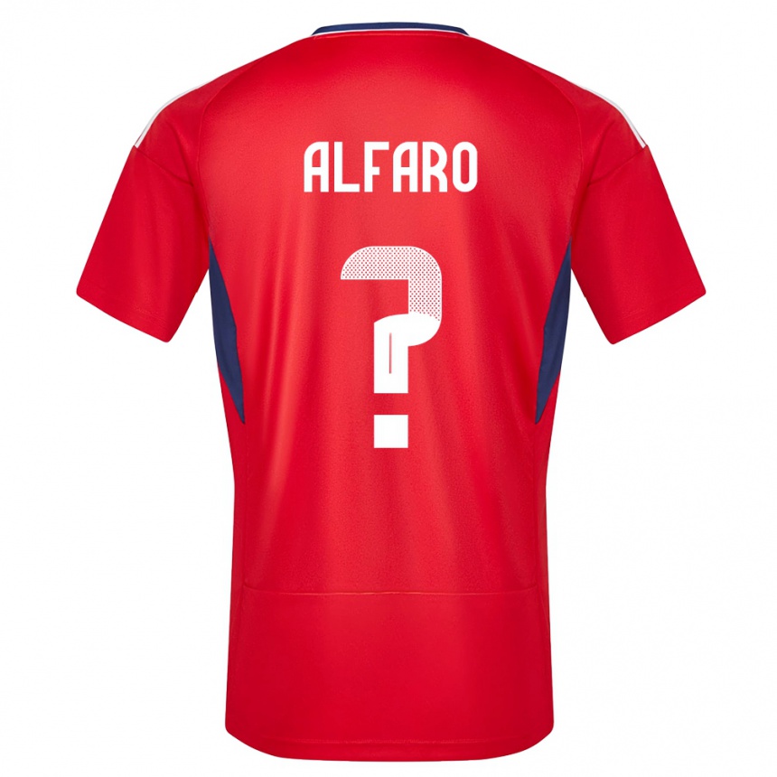 Hombre Fútbol Camiseta Costa Rica Juan Alfaro #0 Rojo 1ª Equipación 24-26 Perú