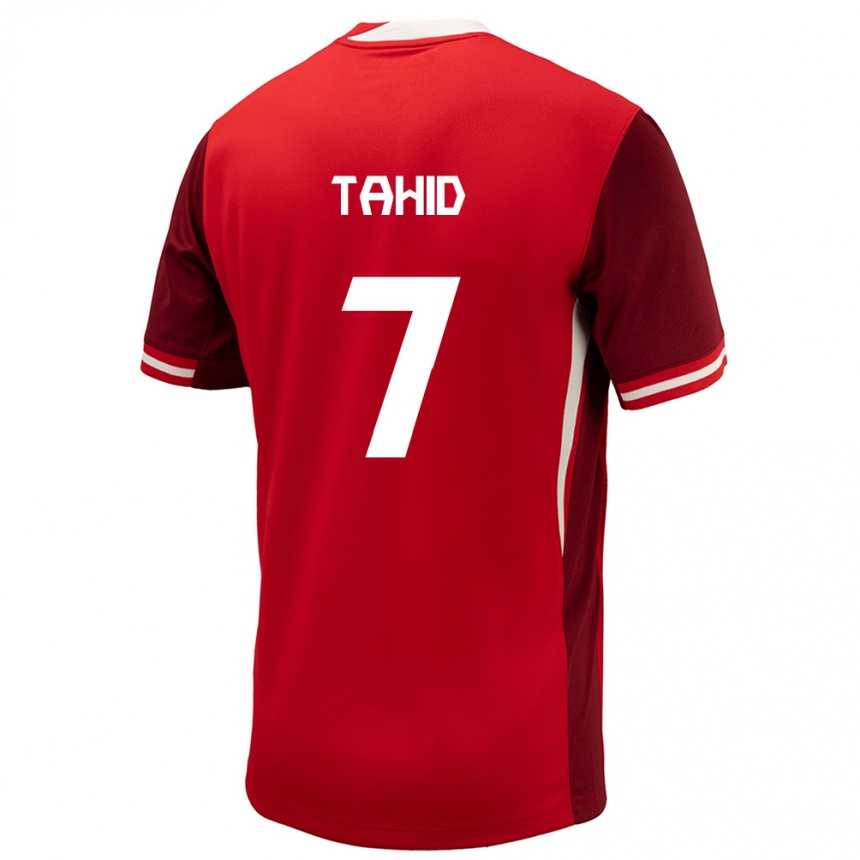 Hombre Fútbol Camiseta Canadá Taryck Tahid #7 Rojo 1ª Equipación 24-26 Perú