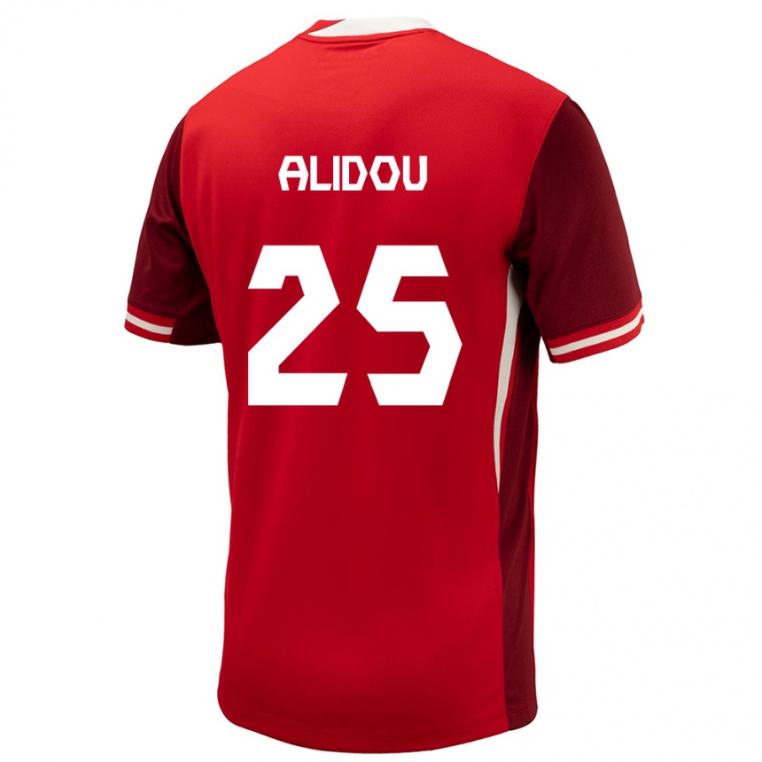 Hombre Fútbol Camiseta Canadá Marie-Yasmine Alidou #25 Rojo 1ª Equipación 24-26 Perú