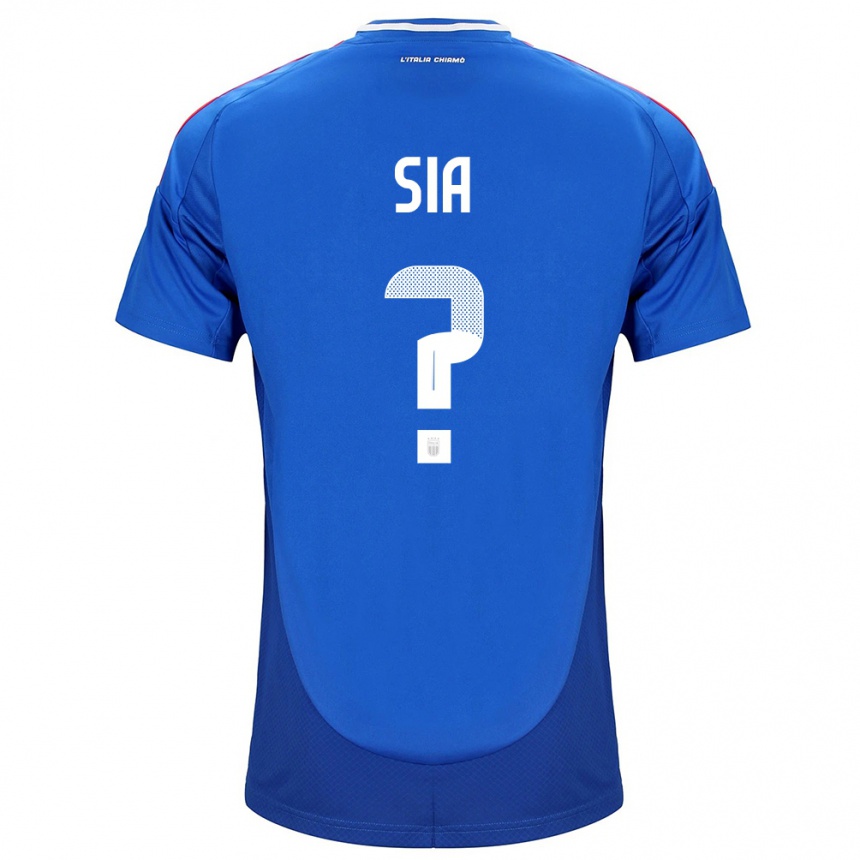 Hombre Fútbol Camiseta Italia Diego Sia #0 Azul 1ª Equipación 24-26 Perú