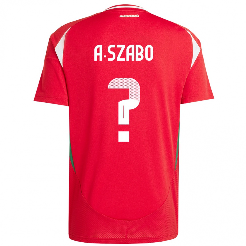 Hombre Fútbol Camiseta Hungría Alex Szabó #0 Rojo 1ª Equipación 24-26 Perú