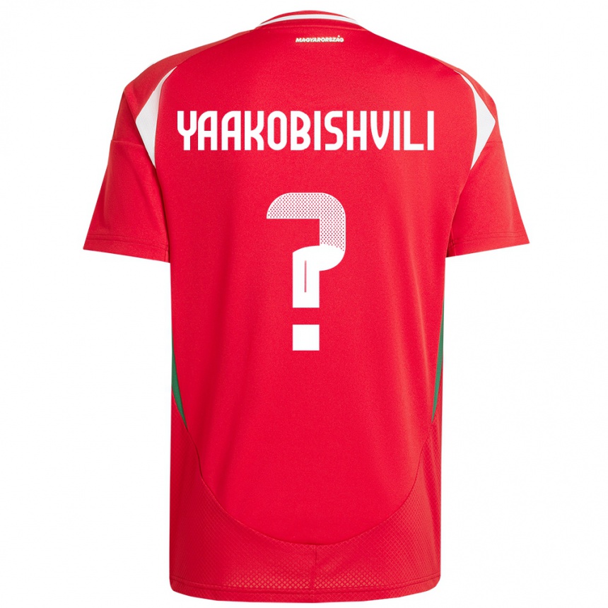 Hombre Fútbol Camiseta Hungría Antal Yaakobishvili #0 Rojo 1ª Equipación 24-26 Perú