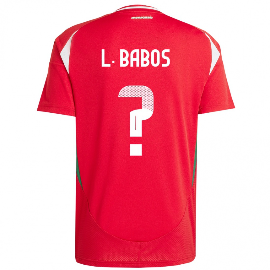 Hombre Fútbol Camiseta Hungría Levente Babós #0 Rojo 1ª Equipación 24-26 Perú