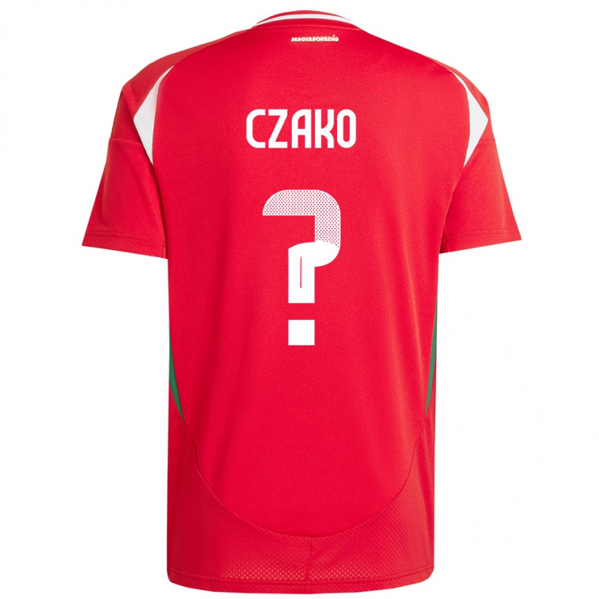 Hombre Fútbol Camiseta Hungría Milán Czakó #0 Rojo 1ª Equipación 24-26 Perú