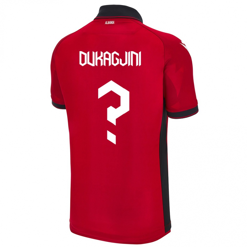 Hombre Fútbol Camiseta Albania Rinor Dukagjini #0 Rojo 1ª Equipación 24-26 Perú