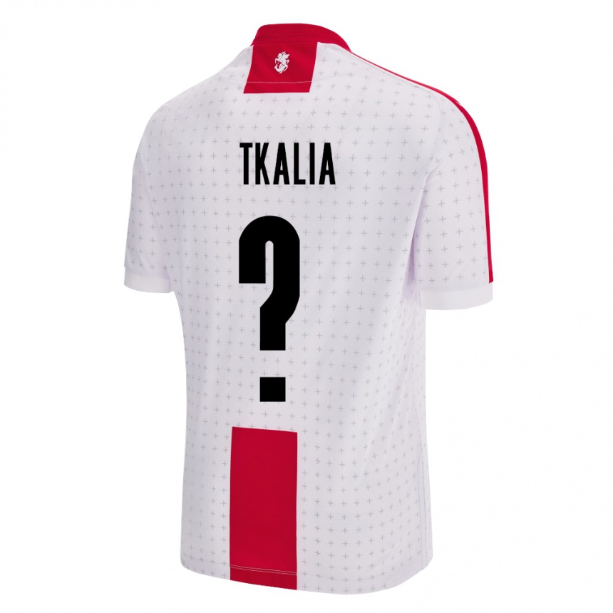 Hombre Fútbol Camiseta Georgia Nikoloz Tkalia #0 Blanco 1ª Equipación 24-26 Perú