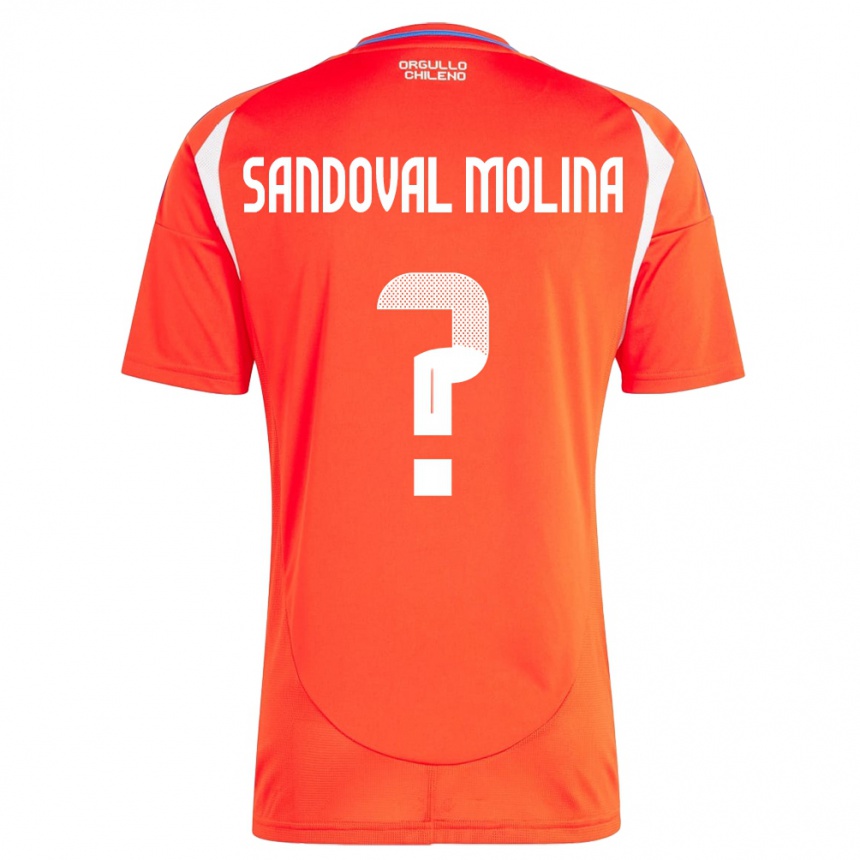 Hombre Fútbol Camiseta Chile Mario Sandoval Molina #0 Rojo 1ª Equipación 24-26 Perú