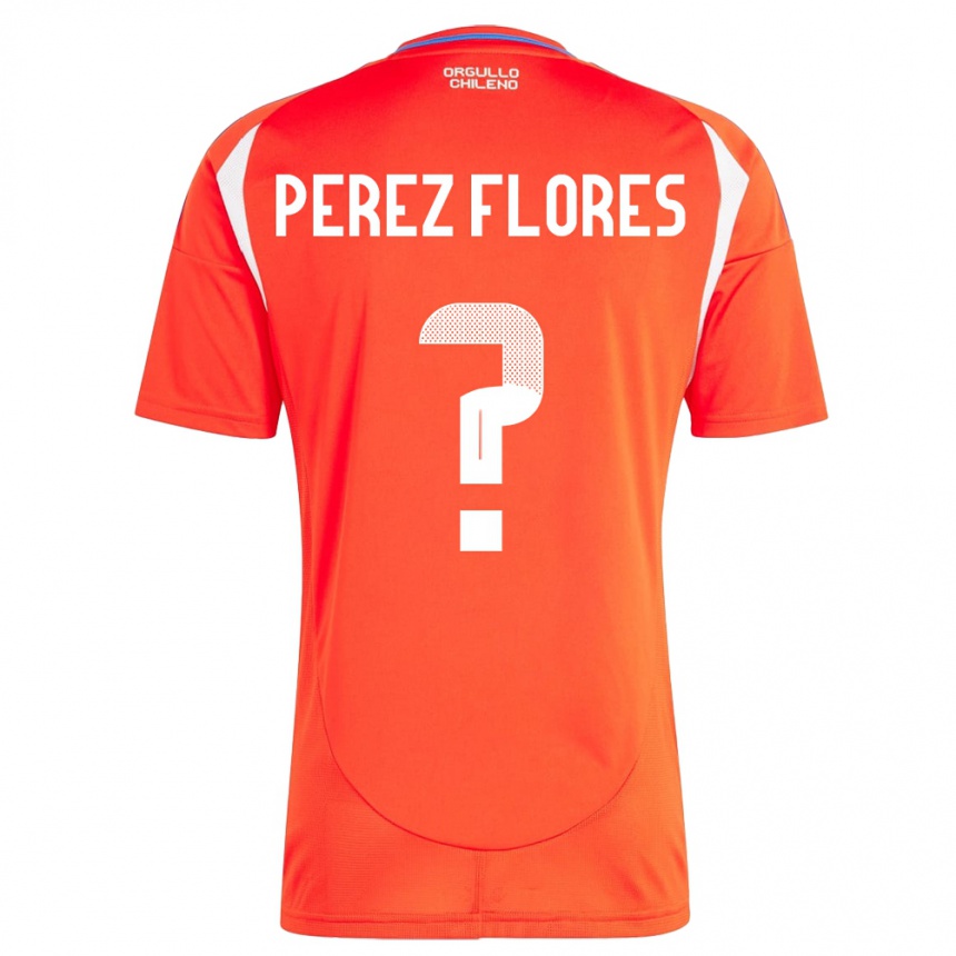 Hombre Fútbol Camiseta Chile Benjamín Pérez Flores #0 Rojo 1ª Equipación 24-26 Perú