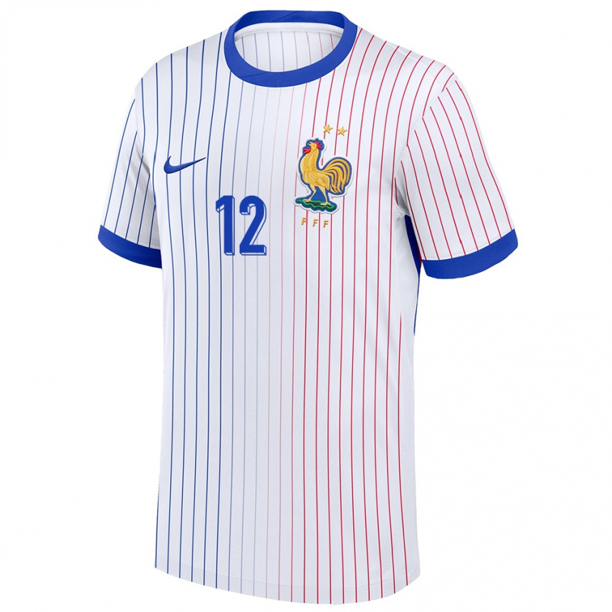 Hombre Fútbol Camiseta Francia Sofiane Diop #12 Blanco 2ª Equipación 24-26 Perú