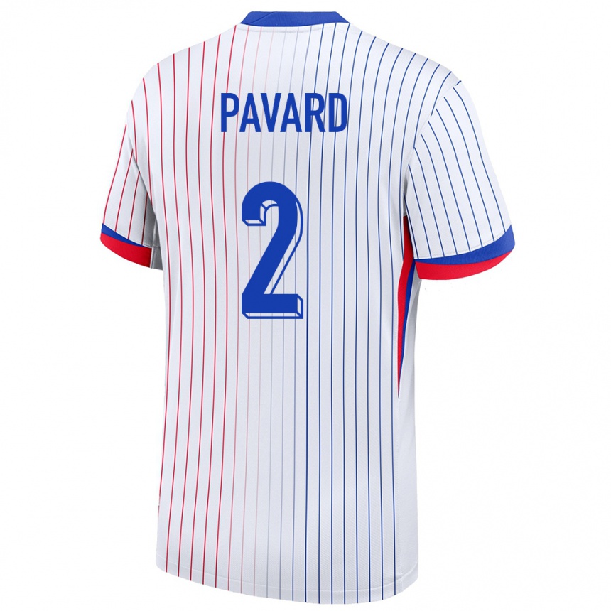 Hombre Fútbol Camiseta Francia Benjamin Pavard #2 Blanco 2ª Equipación 24-26 Perú