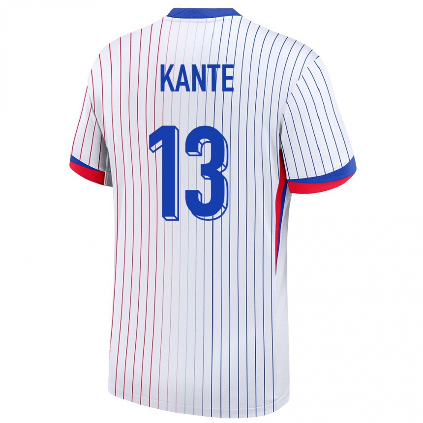 Hombre Fútbol Camiseta Francia N Golo Kante #13 Blanco 2ª Equipación 24-26 Perú