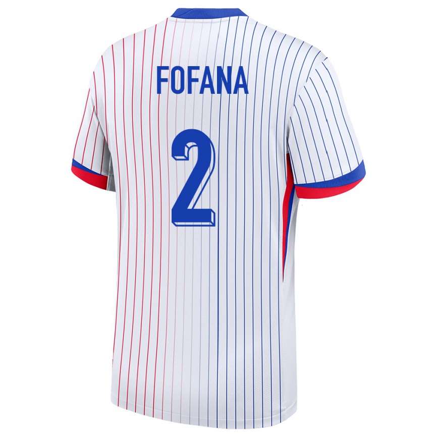 Hombre Fútbol Camiseta Francia Wesley Fofana #2 Blanco 2ª Equipación 24-26 Perú