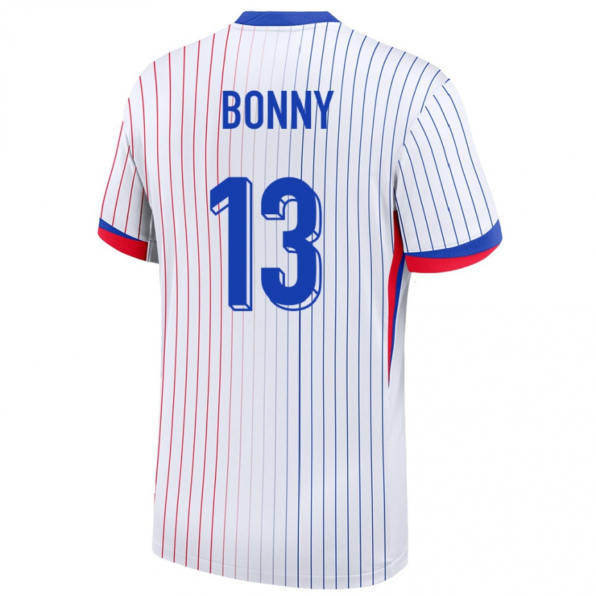 Hombre Fútbol Camiseta Francia Ange Yoan Bonny #13 Blanco 2ª Equipación 24-26 Perú