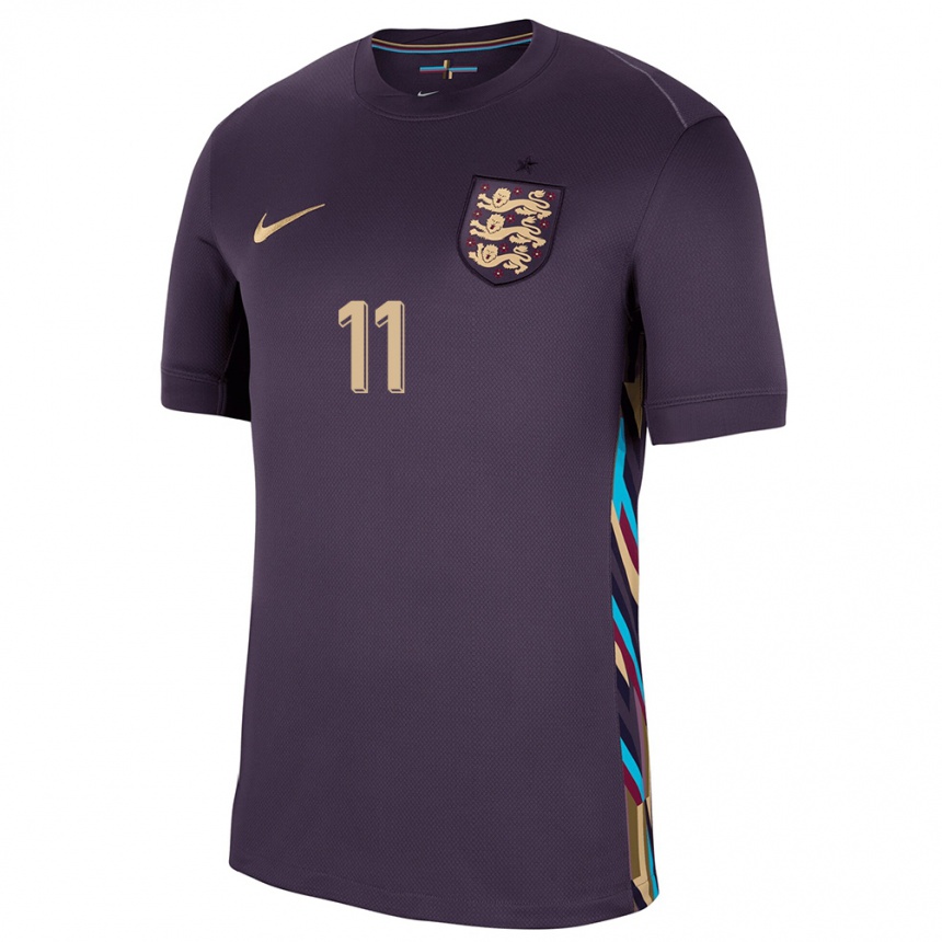 Hombre Fútbol Camiseta Inglaterra Phil Foden #11 Pasa Oscura 2ª Equipación 24-26 Perú