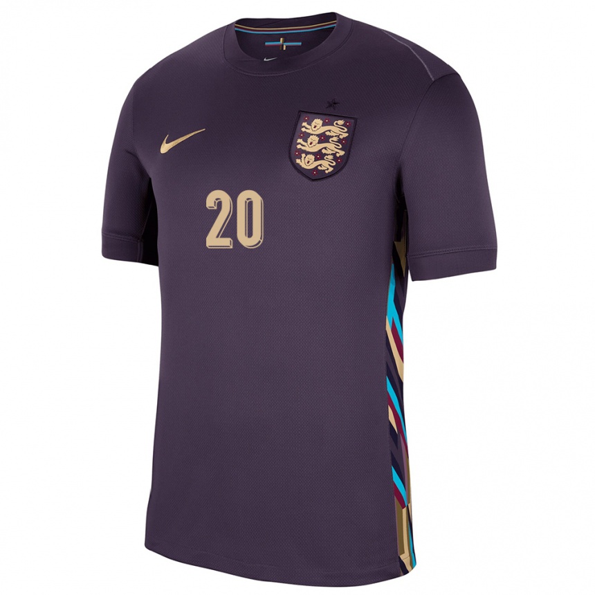 Hombre Fútbol Camiseta Inglaterra Kian Pennant #20 Pasa Oscura 2ª Equipación 24-26 Perú