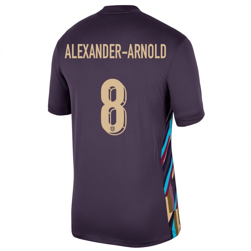 Hombre Fútbol Camiseta Inglaterra Trent Alexander-Arnold #8 Pasa Oscura 2ª Equipación 24-26 Perú