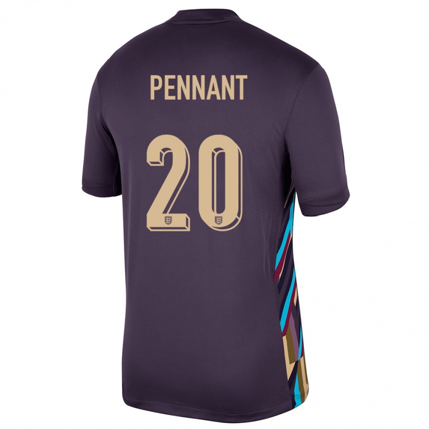 Hombre Fútbol Camiseta Inglaterra Kian Pennant #20 Pasa Oscura 2ª Equipación 24-26 Perú