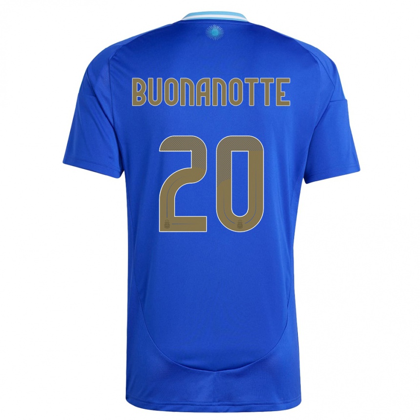 Hombre Fútbol Camiseta Argentina Facundo Buonanotte #20 Azul 2ª Equipación 24-26 Perú