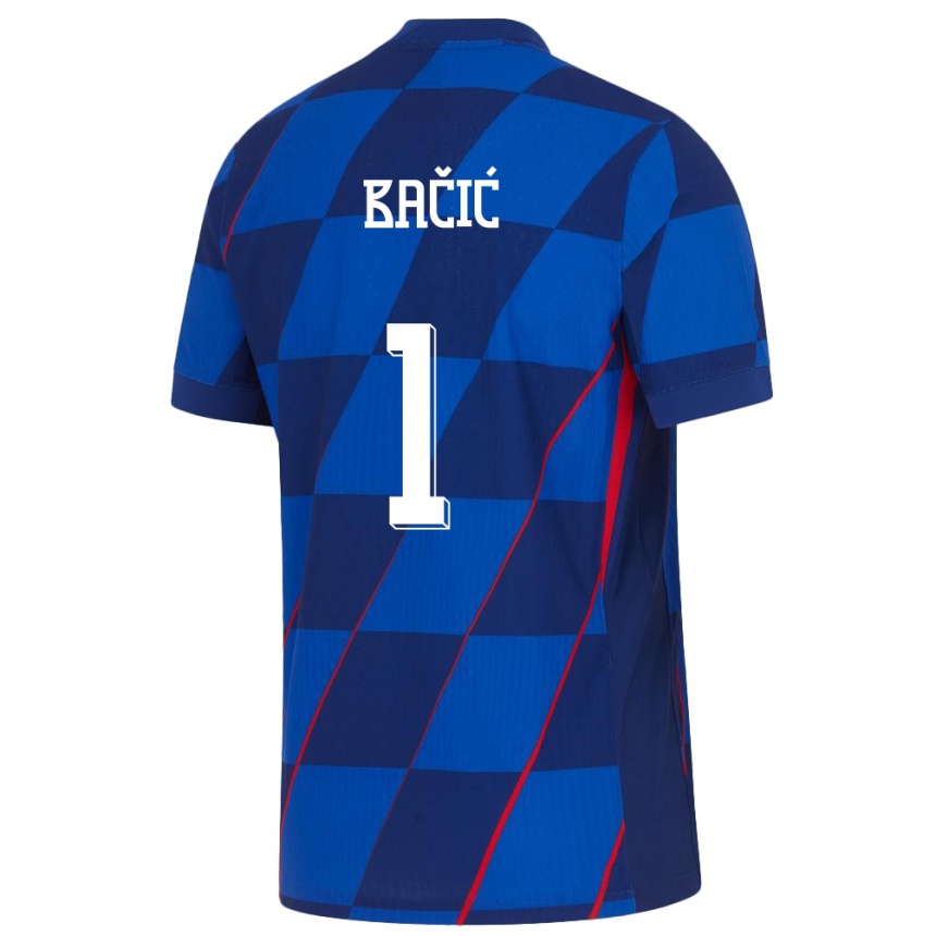 Hombre Fútbol Camiseta Croacia Doris Bacic #1 Azul 2ª Equipación 24-26 Perú