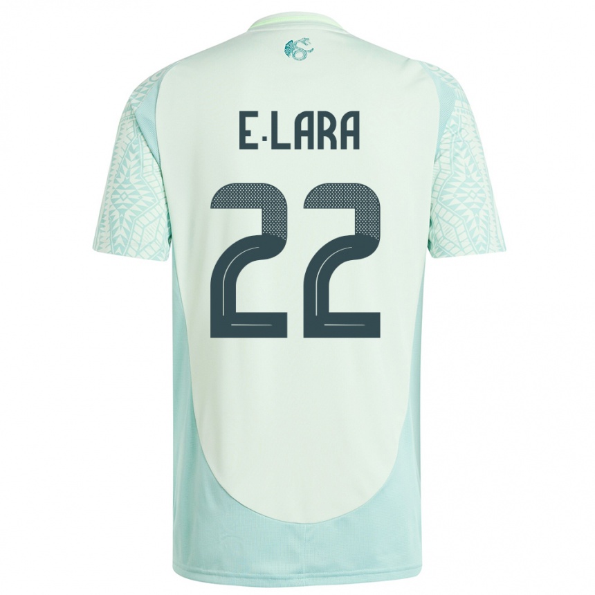 Hombre Fútbol Camiseta México Emilio Lara #22 Lino Verde 2ª Equipación 24-26 Perú