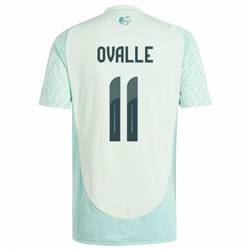 Hombre Fútbol Camiseta México Lizbeth Ovalle #11 Lino Verde 2ª Equipación 24-26 Perú