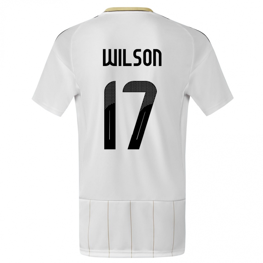 Hombre Fútbol Camiseta Costa Rica Roan Wilson #17 Blanco 2ª Equipación 24-26 Perú