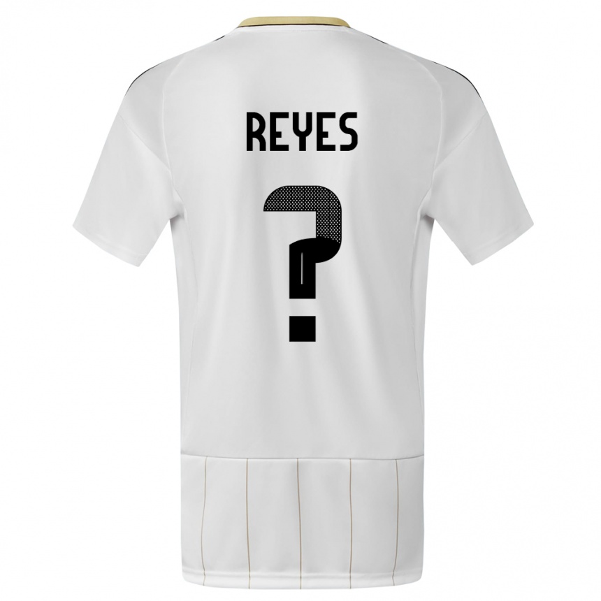 Hombre Fútbol Camiseta Costa Rica Kenan Reyes #0 Blanco 2ª Equipación 24-26 Perú