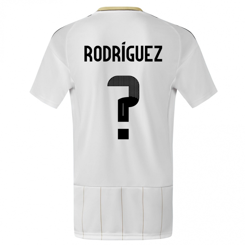 Hombre Fútbol Camiseta Costa Rica Bradley Rodriguez #0 Blanco 2ª Equipación 24-26 Perú