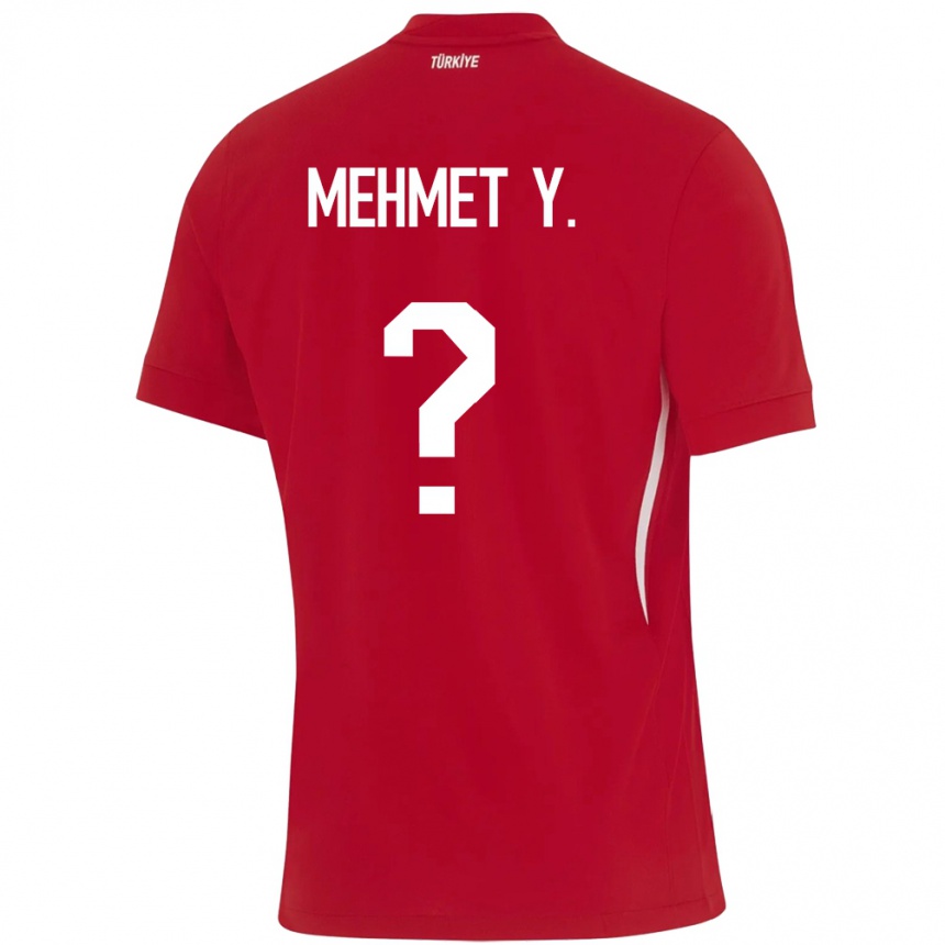 Hombre Fútbol Camiseta Turquía Mehmet Yildirim #0 Rojo 2ª Equipación 24-26 Perú