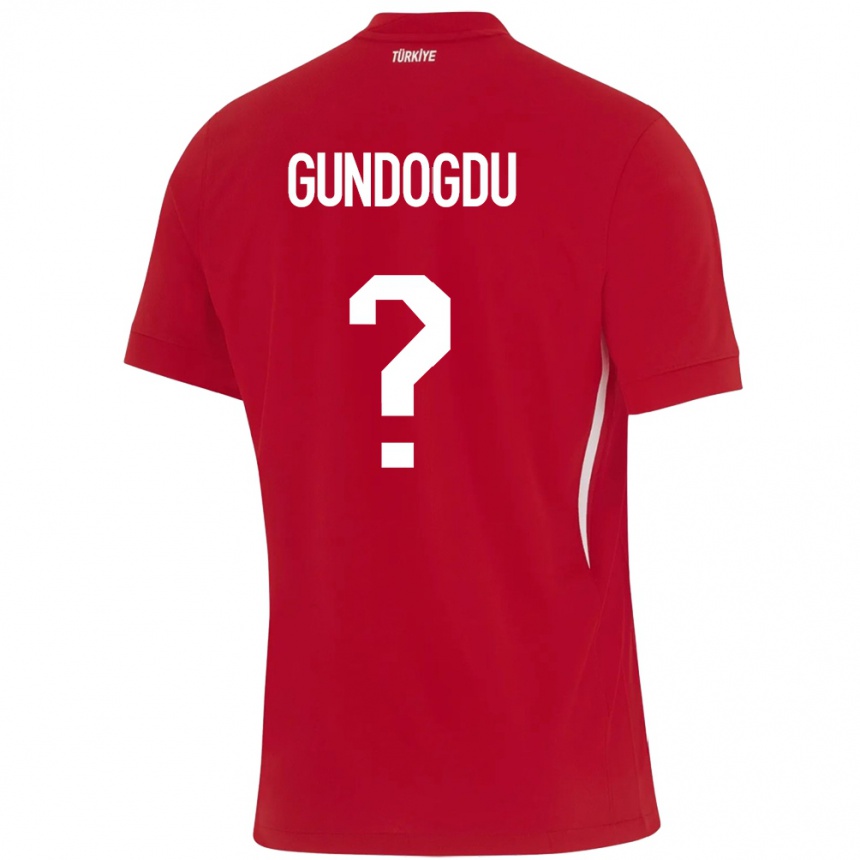 Hombre Fútbol Camiseta Turquía Kevser Gündoğdu #0 Rojo 2ª Equipación 24-26 Perú