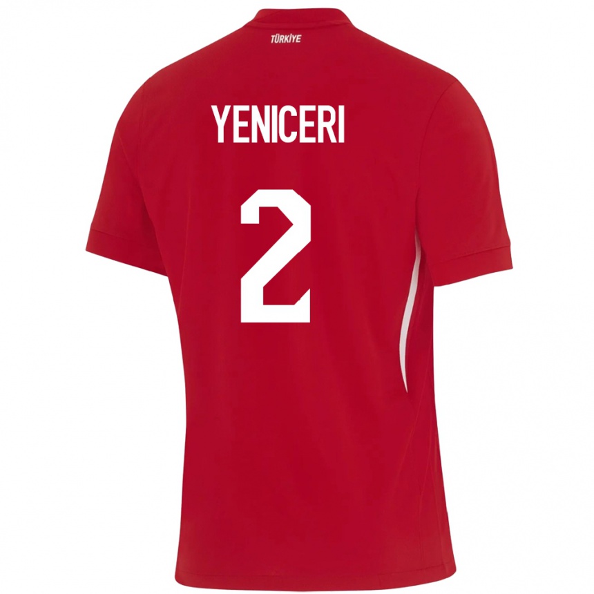 Hombre Fútbol Camiseta Turquía Berna Yeniçeri #2 Rojo 2ª Equipación 24-26 Perú