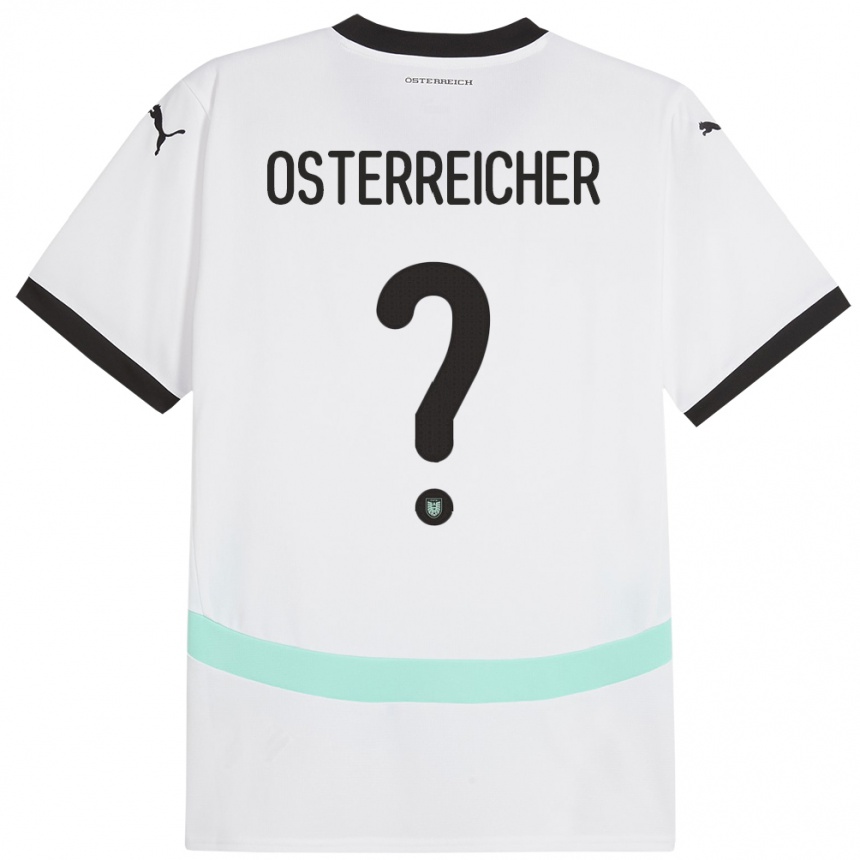 Hombre Fútbol Camiseta Austria Marijan Österreicher #0 Blanco 2ª Equipación 24-26 Perú