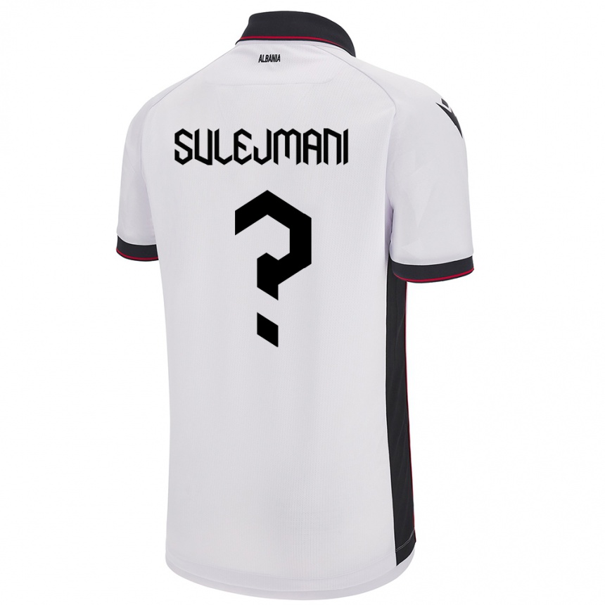 Hombre Fútbol Camiseta Albania Muhadin Sulejmani #0 Blanco 2ª Equipación 24-26 Perú