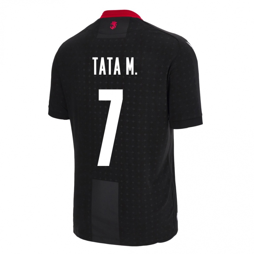 Hombre Fútbol Camiseta Georgia Tata Matveeva #7 Negro 2ª Equipación 24-26 Perú