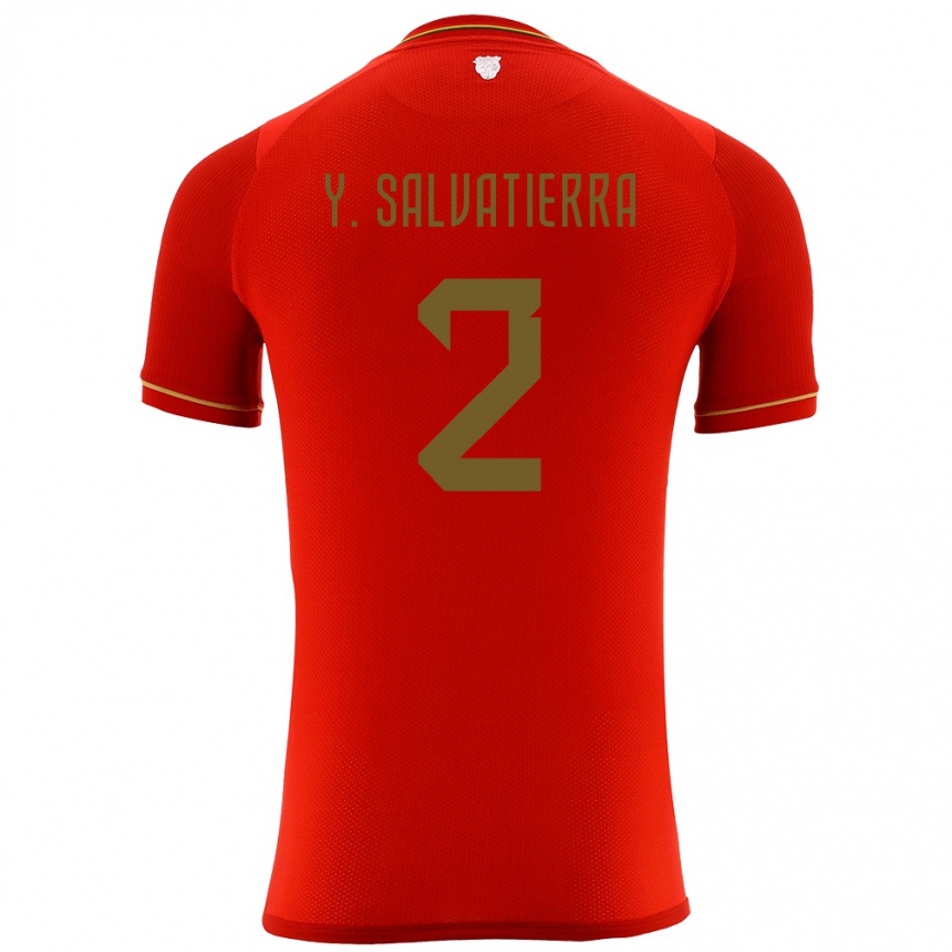 Hombre Fútbol Camiseta Bolivia Yuditaz Jimena Salvatierra #2 Rojo 2ª Equipación 24-26 Perú