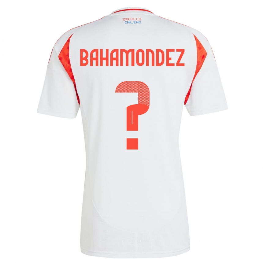 Hombre Fútbol Camiseta Chile Taizo Bahamondez #0 Blanco 2ª Equipación 24-26 Perú