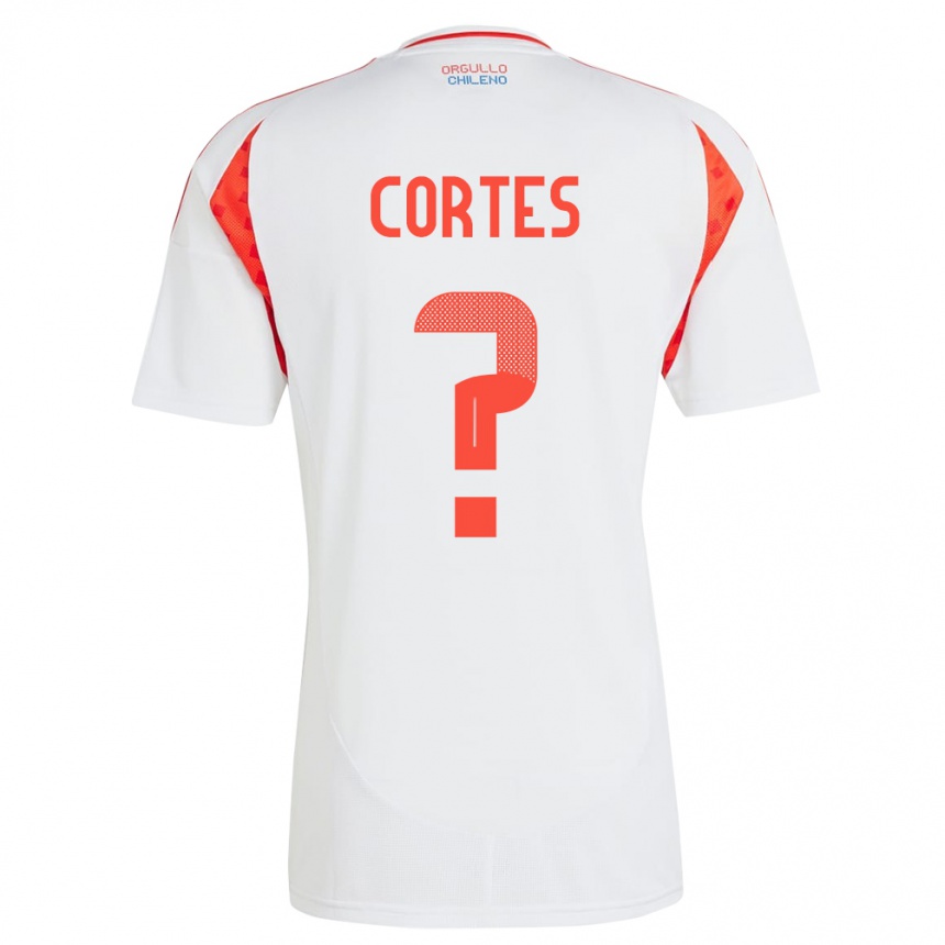 Hombre Fútbol Camiseta Chile Millaray Cortés #0 Blanco 2ª Equipación 24-26 Perú