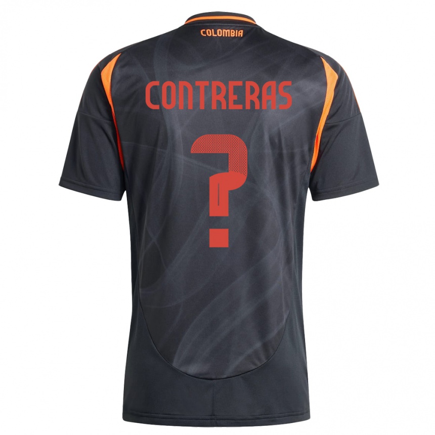 Hombre Fútbol Camiseta Colombia David Contreras #0 Negro 2ª Equipación 24-26 Perú