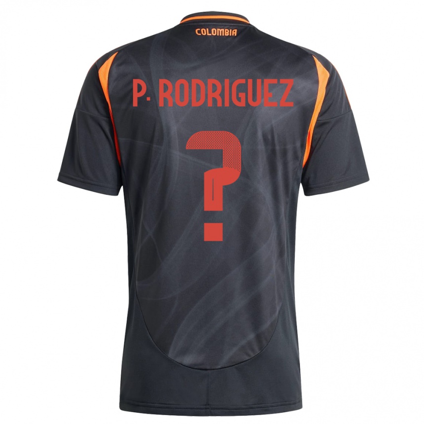 Hombre Fútbol Camiseta Colombia Pedro Rodríguez #0 Negro 2ª Equipación 24-26 Perú