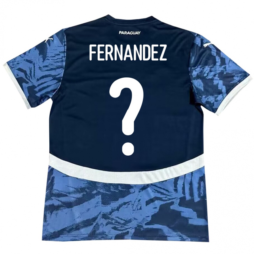 Hombre Fútbol Camiseta Paraguay Diego Fernández #0 Azul 2ª Equipación 24-26 Perú