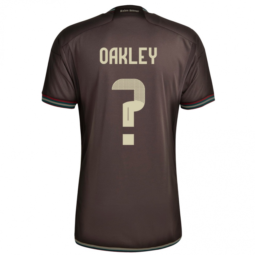 Hombre Fútbol Camiseta Jamaica Katie Oakley #0 Marrón Noche 2ª Equipación 24-26 Perú