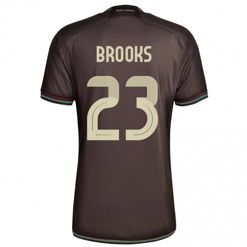 Hombre Fútbol Camiseta Jamaica Liya Brooks #23 Marrón Noche 2ª Equipación 24-26 Perú