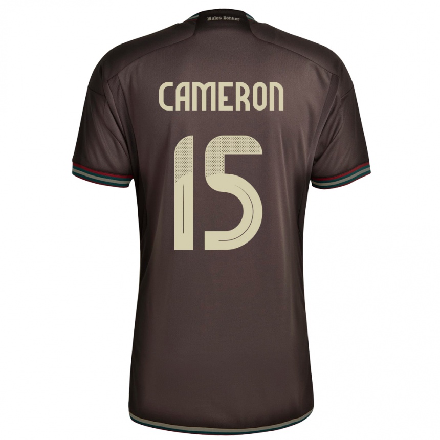 Hombre Fútbol Camiseta Jamaica Tiffany Cameron #15 Marrón Noche 2ª Equipación 24-26 Perú