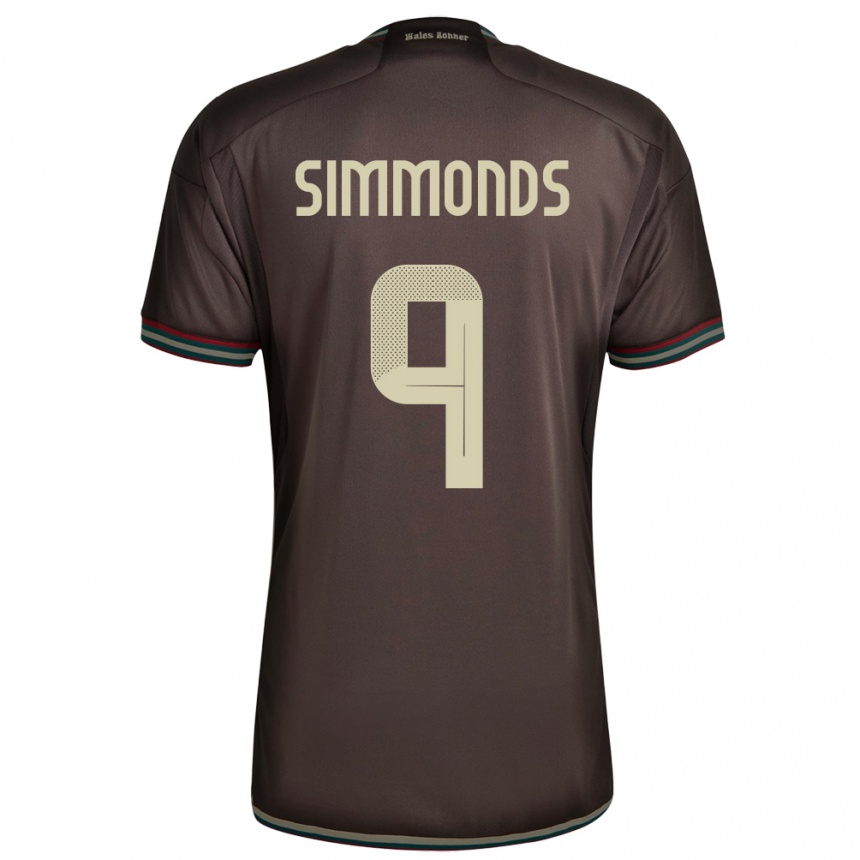 Hombre Fútbol Camiseta Jamaica Kameron Simmonds #9 Marrón Noche 2ª Equipación 24-26 Perú