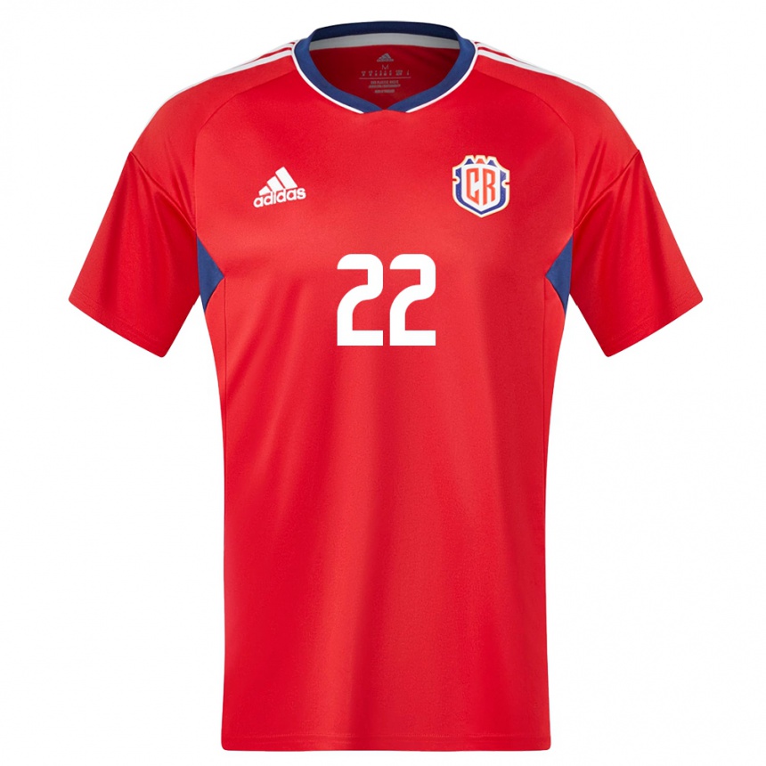 Mujer Fútbol Camiseta Costa Rica Cristel Sandi #22 Rojo 1ª Equipación 24-26 Perú