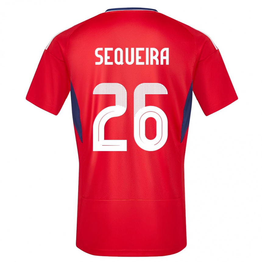 Mujer Fútbol Camiseta Costa Rica Douglas Sequeira #26 Rojo 1ª Equipación 24-26 Perú