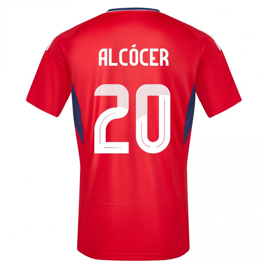 Mujer Fútbol Camiseta Costa Rica Josimar Alcocer #20 Rojo 1ª Equipación 24-26 Perú