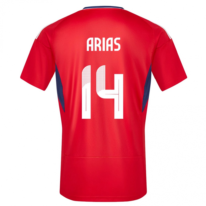 Mujer Fútbol Camiseta Costa Rica Timothy Arias #14 Rojo 1ª Equipación 24-26 Perú