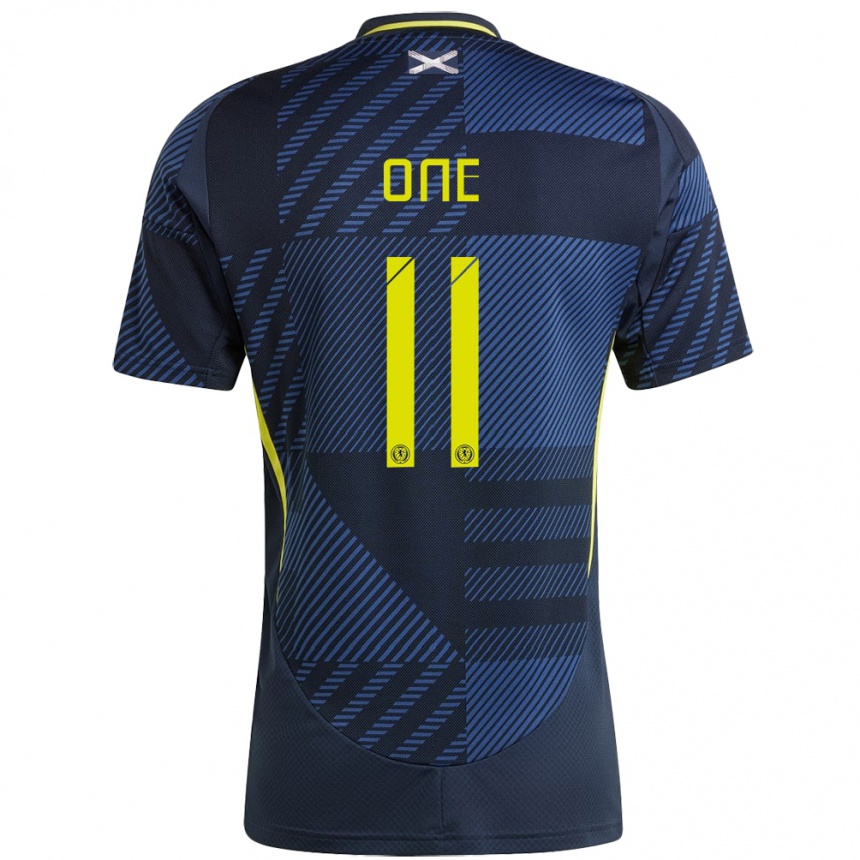 Mujer Fútbol Camiseta Escocia Ryan Oné #11 Azul Oscuro 1ª Equipación 24-26 Perú